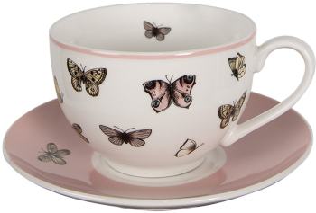 Set 4 cesti portelan multicolor 12x9x6 cm 14x2 cm 200 ml 