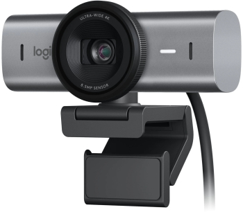 Camera web Logitech MX Brio 705 4K cu imbunatatire a imaginii bazata pe inteligenta artificiala Gri