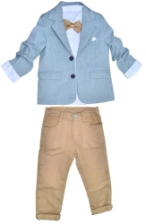 Compleu format din 4 piese pentru baieti Mini Junior COMP-3693 Verde 
