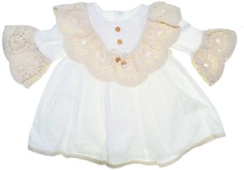 Rochie pentru fete Mini Junior COMP-3948 Alb 