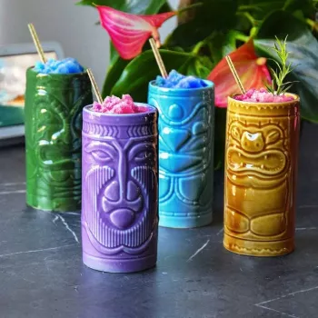 Set 4 pahare Tiki Cocktail 