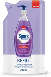 Detergent Vase Sano Spark Lavanda Rezerva 700 ml 