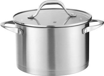 Oala din inox Zilan ZLN1368 5.5L Diametru 24 cm manere nituite Compatibil gaz inductie & electric Compatibil masina de spalat vase 