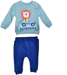 Compleu 2 piese pantaloni si bluza pentru baieti Mini Junior SETMJ-24 Multicolor 