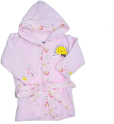 Halat de baie pentru fete Mini Junior HLTMJ-1 Roz 