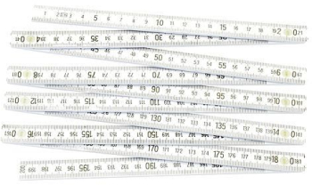 Metru tamplar din plastic alb 2 m Strend Pro 