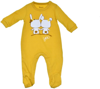 Salopeta cu maneca lunga pentru copii Mini Junior SALMJ-11 Galben 