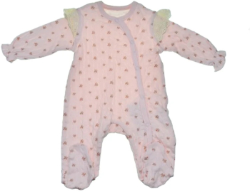 Salopeta cu maneca lunga pentru fete Mini Junior SALMJ-10 Roz 