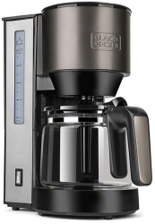 Cafetiera 12 cesti 870 W bol din sticla capacitate 1.25 l functie reincalzire si anti-picurare 