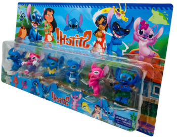 Set 6 figurine Lilo & stitch 7cm 