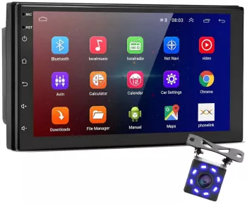 Player Video Auto cu ANDROID si GPS + Camera Marsarier INCLUSA dimensiune 2DIN TouchScreen de 7 inch 4 x 45W model WDS-40 cu Bluetooth
