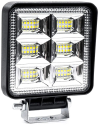 Proiector LED pentru Off-Road- ATV- SSV- putere 144W- culoare 6500K- tensiune 9-36V- dimensiuni 110 x 110 x 35 mm 