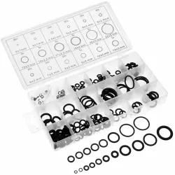 Set 225 de garnituri din cauciuc O-Ring rezistente la ulei 18 tipuri/dimensiuni 