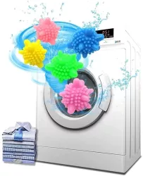 Set 5 bile anti-scamosare si inmuiere a rufelor pentru masina de spalat 