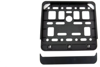 Suport numar inmatriculare negru pentru scooter 11.4 x 14cm 