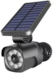 Camera Falsa Cu Senzor De Miscare Led 4w Incarcare Solara
