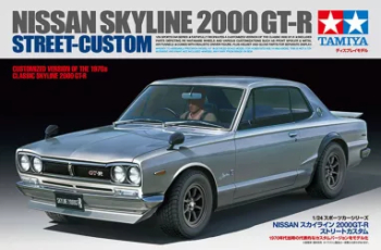 Kit de construit auto Nissan Skyline 2000GT-R / Lungime 18 cm / Scara 1 24 / 14+ 