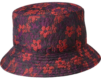 Palarie Kangol Floral Jacquard Bucket Rosu 
