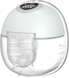 Pompa de san electrica hands free discreta si portabila 1600 mAh cu 4 moduri de masaj si 9 trepte de intensitate afisaj LED capacitate