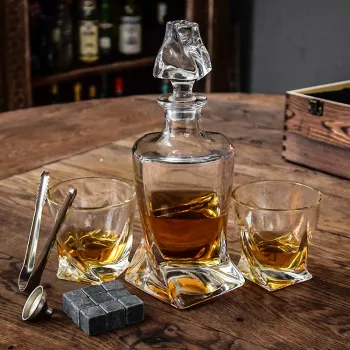 Set decantor bauturi - Twisted 