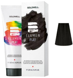 Vopsea de par semi-permanenta fara amoniac Goldwell Elumen Play Black 120 ml 
