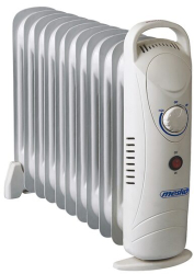 Mini Calorifer electric cu ulei Alb 11 elementi Termostat reglabil 1200 W dimensiune 42 x 11 x 38.5 cm 