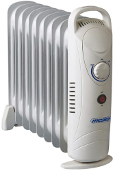 Mini Calorifer electric cu ulei Alb 9 elementi Termostat reglabil 1000 W 