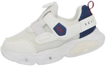 Pantofi sport ortopedici cu led pentru baieti Tom Miki T-11080-A Alb 