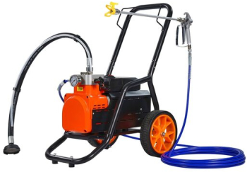 Pompa de vopsit cu diafragma pentru suprafete mari putere 1700 W 3.5 l/min 207 Bar lungime furtun 9 m control debit 2 x roti mari 