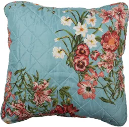 Set 2 fete perne textil Flowers 50x50 cm 