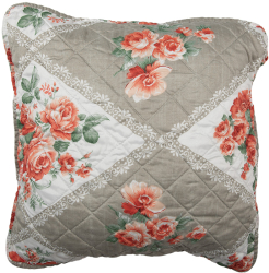 Set 2 fete perne textil multicolor Flowers 50x50 cm 