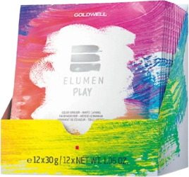 Set pudra pentru indepartarea vopselei de par semi-permanenta Goldwell Elumen Play Eraser 12 x 30 g