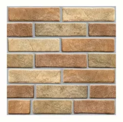 Set 10 x Placi Tapet Autocolant 3D cu Imitatie de Caramida de Piatra pentru Perete Bucatarie Sufragerie Usor de Curatat Rezistent la Apa 