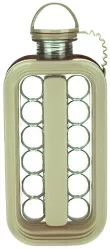 Aparat de gheata portabil 2 in 1 Flippy tava din sticla diametru 3 cm multifunctional 17 cuburi de gheata 27 5 x 11 4 x 5 5 cm culoar 