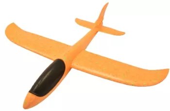 Avion Planor in punga Flippy din Polistiren Lungime 47 cm Portocaliu 