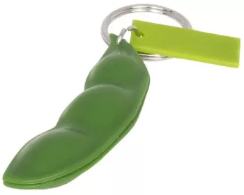 Breloc pastaie de mazare antistres poliuretan verde 