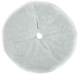 Covor pentru bradul de Craciun White Haipai diametru 120 cm blana cu o grosime 2.5 - 3 cm alb 