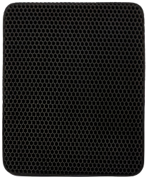 Covoras pentru Litiera Flippy Covor cu Doua Fete pentru Pisici Rezistent la Apa Colectare Granule de Nisip Antiderapant 40x50 cm Negr 