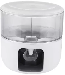 Dozator de apa Flippy 3 compartimente rotative capacitate mare de 3l alb 