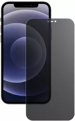 Folie de Protectie Flippy pentru iPhone 15 Plus Matte Ceramic Privacy 9H Confidentialitate 30° Anti-Soc Negru Transparent 