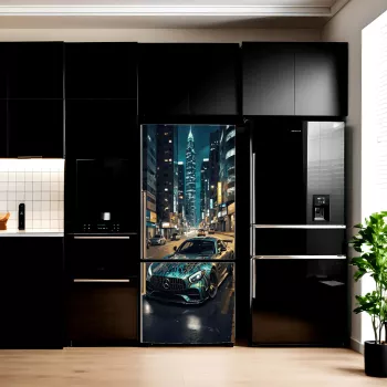 Folie imprimata color pentru decor Frigider dimensiune 200 x 90cm model AVX-FR09 