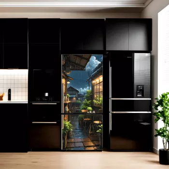 Folie imprimata color pentru decor Frigider dimensiune 200 x 90cm model AVX-FR23 