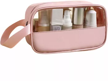 Geanta cosmetice Flippy pentru voiaj sau organizare 22 x 12 x 8 cm roz 