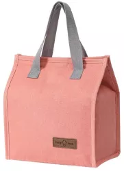 Geanta Termoizolanta Tip Bento Bag Flippy Camping Cooler Aluminiu 22.5x13x25 5 cm 3.3 L Roz 