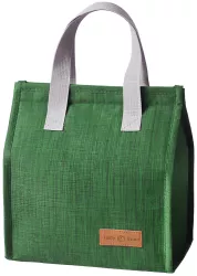 Geanta Termoizolanta Tip Bento Bag Flippy Camping Cooler Aluminiu 22.5x13x25 5 cm 3.3 L Verde 