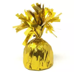 Greutate pentru Baloane cu Heliu Flippy din Folie cu Franjuri 170g 13 x 5 x 3 cm Auriu 