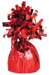 Greutate pentru Baloane cu Heliu Flippy din Folie cu Franjuri 170g 13 x 5 x 3 cm Rosu 