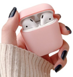 Husa AirPods cu Inel Prindere Roz 