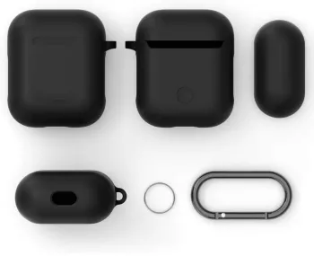Husa AirPods Pro cu Inel Prindere Negru 