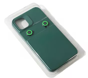 Husa Apple iPhone 15 Flippy din Silicon Lichid Interior din Microfibra Lentile Fosforescente de Protectie Camera Anti Amprenta Reziste 
